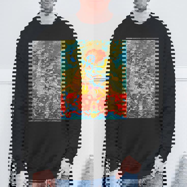 Magzor Gyalmo チベット仏教 タンカ 曼荼羅 仏教 スウェットシャツ 高齢者への贈り物