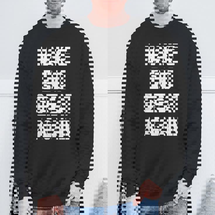 Make Emo Great Again インディーズミュージックエモ スウェットシャツ 高齢者への贈り物