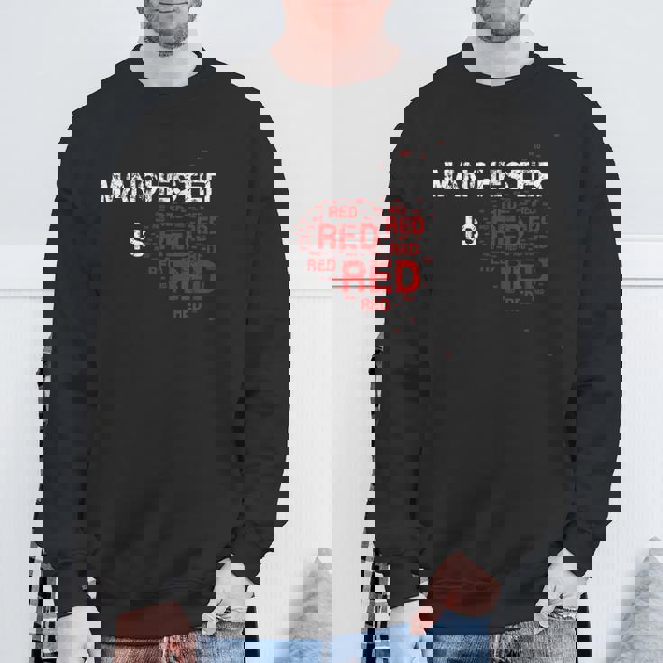 Manchester Is Red ファニー ユナイテッド フットボール サポーター スウェットシャツ 高齢者への贈り物