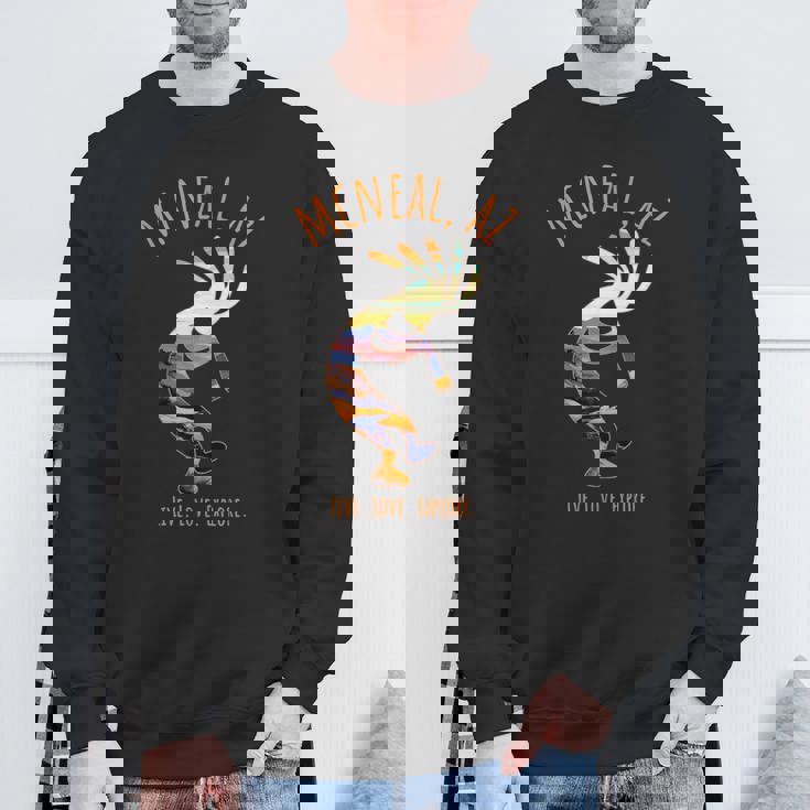 Mcneal アリゾナ Usa ダンシング ココペリ 南西部デザイン スウェットシャツ 高齢者への贈り物