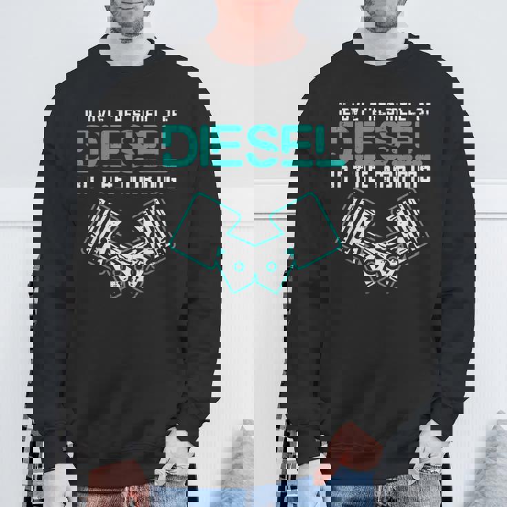 Mechanic Lovemell Of Diesel In Morning Car Auto メンズ スウェットシャツ 高齢者への贈り物