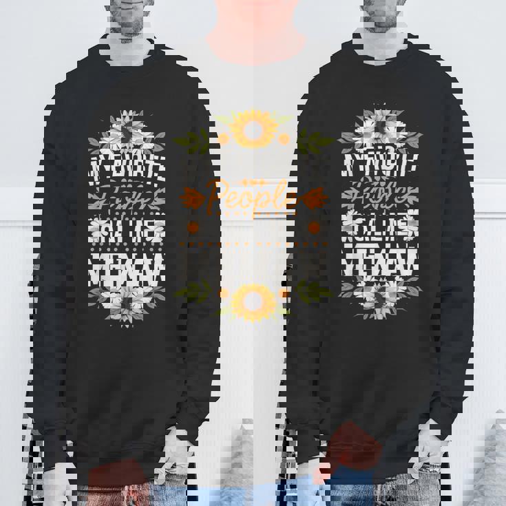 Meemaw ひまわり 好きな人 Call Me Meemaw スウェットシャツ 高齢者への贈り物