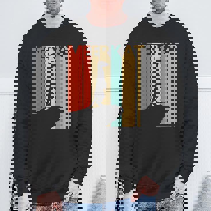 Meerkat ミーアキャット 動物 スウェットシャツ 高齢者への贈り物