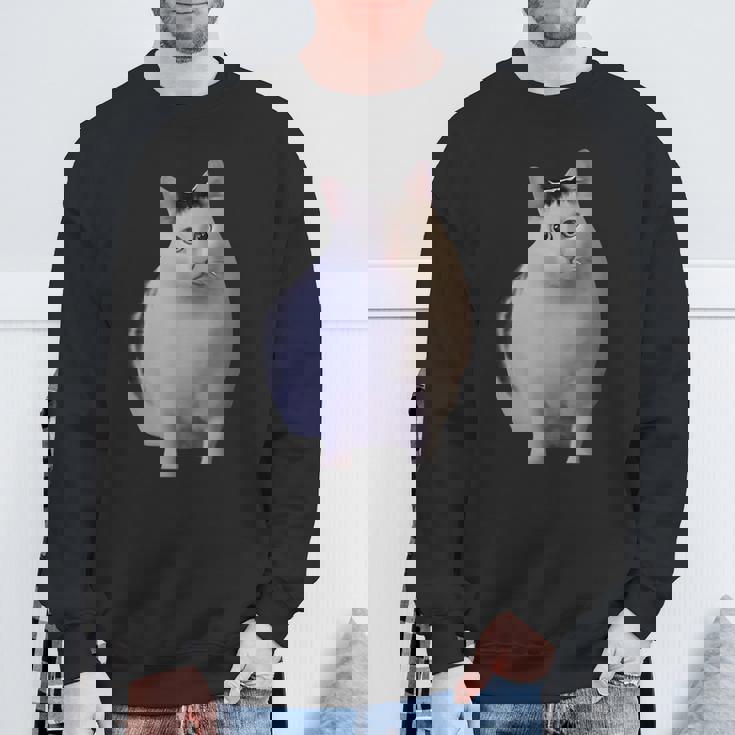 Meme Huh Catミームハァキャット面白い スウェットシャツ 高齢者への贈り物