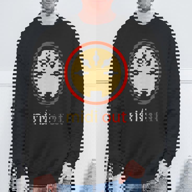 Midi Out 5極 Din オーディオシンセサイザー ヴィンテージステレオ スウェットシャツ 高齢者への贈り物