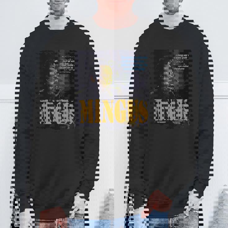 Mingus Jazz Wisdom Bassist ミュージシャン スウェットシャツ 高齢者への贈り物