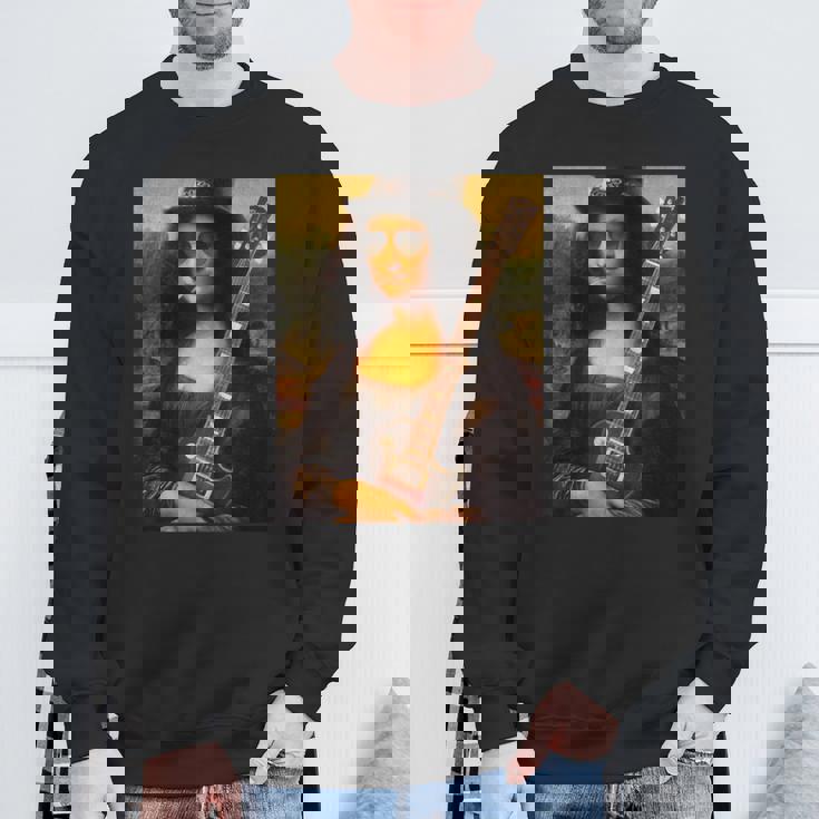 Monalisa Guitarist By Rock N Roll スウェットシャツ 高齢者への贈り物