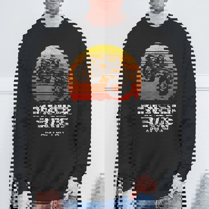 Monster Trucks Are My Jam シャツ モンスタートラック 面白い エンジン スウェットシャツ 高齢者への贈り物