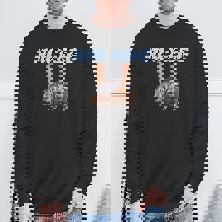 Moo-Deng Baby Pygmy Hippo Cute Zoo For Family スウェットシャツ 高齢者への贈り物