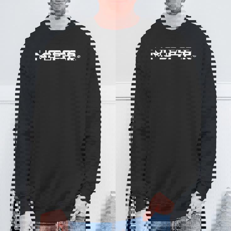 Moparintage 1937-1947 ロゴ 前面背面プリント スウェットシャツ 高齢者への贈り物