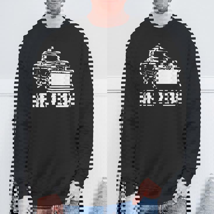 Mr Plow 面白い 皮肉なノベルティプラウトラック スウェットシャツ 高齢者への贈り物