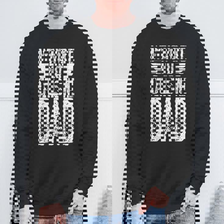 My Favorite Pilot Calls Me Dad シャツ ファニーアビエイター スウェットシャツ 高齢者への贈り物