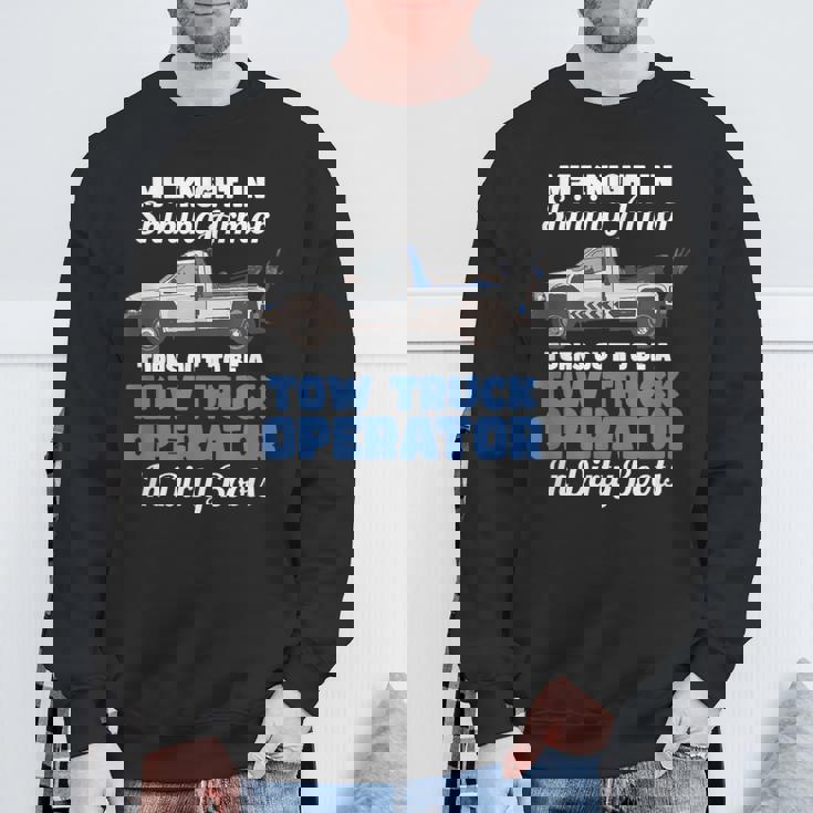 My Knight Inhining Armor 面白い引用句 レッカー車 オペレーター スウェットシャツ 高齢者への贈り物