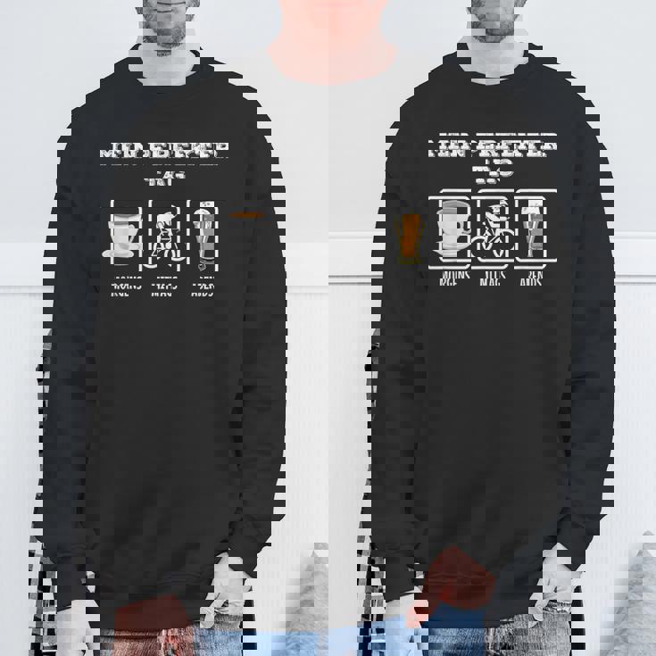 My Perfect Day コーヒー ロードバイク ビール 自転車 スウェットシャツ 高齢者への贈り物