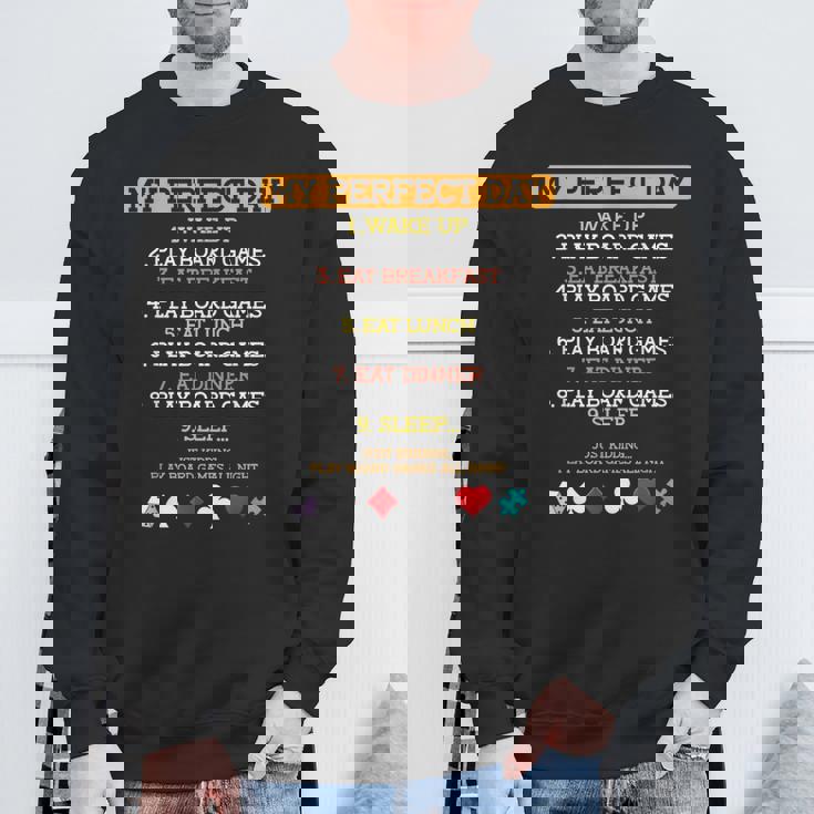 My Perfect Day ボードゲーム 恋人 ボードゲーム 面白い スウェットシャツ 高齢者への贈り物