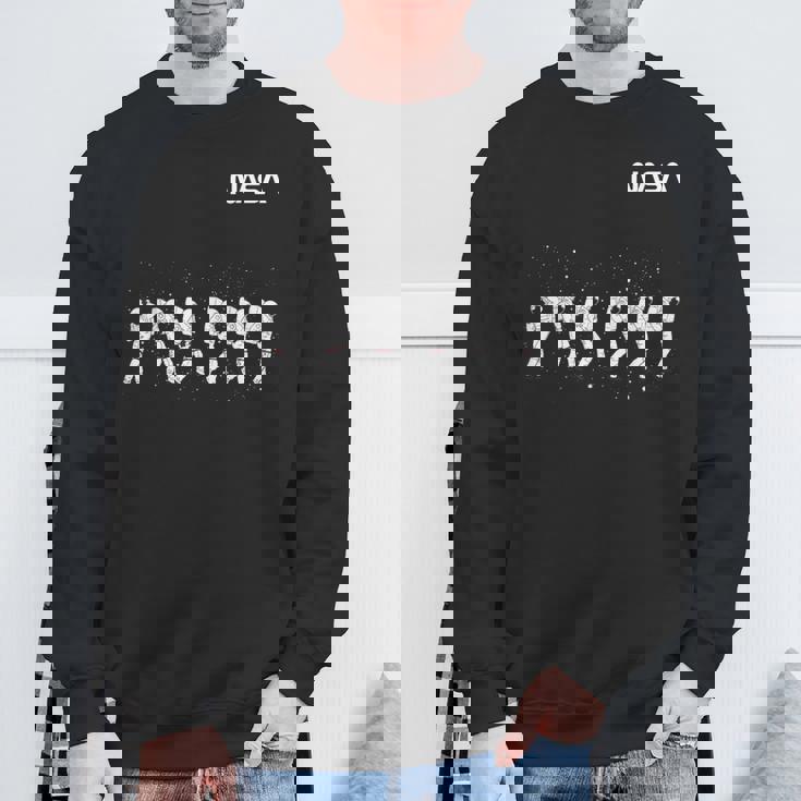 Nasa宇宙飛行士ダンシングワームロゴ スウェットシャツ 高齢者への贈り物