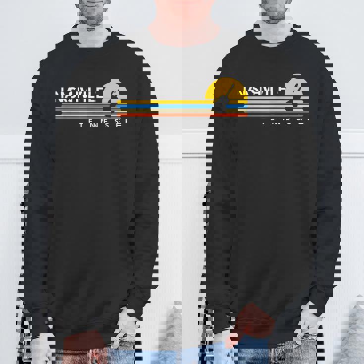 Nashville Tn Tennessee Guitarintage Retroouvenirs スウェットシャツ 高齢者への贈り物