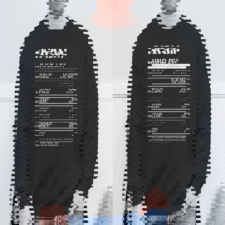 Natsumi 栄養成分表示 スウェットシャツ 高齢者への贈り物