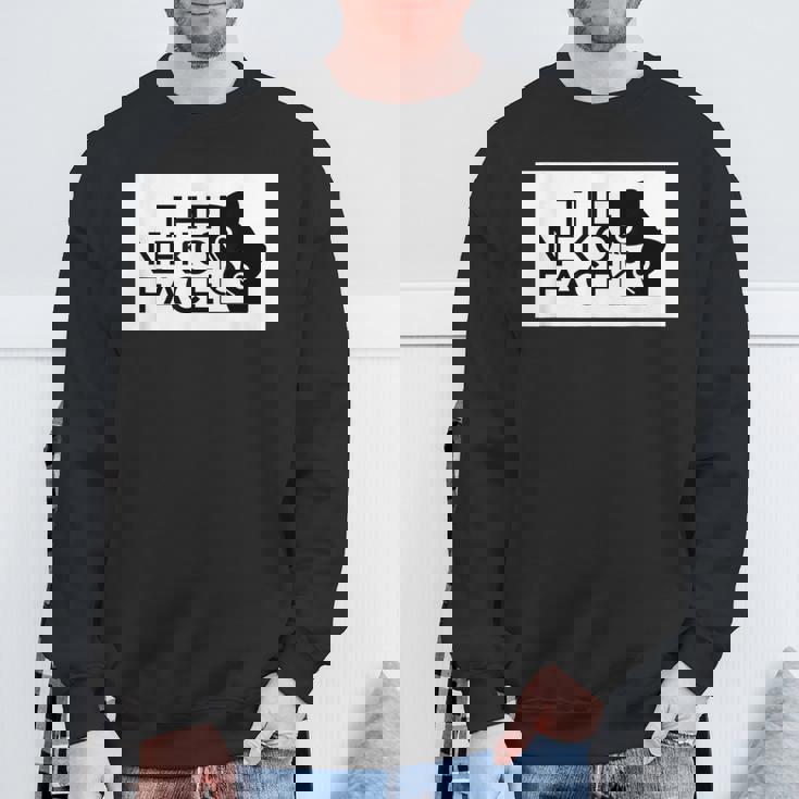 The Neko Face ザ・ネコ・フェイス『ノラネコさん』猫 ハチワレ パロディ ゆるくて かわいい 面白 イラスト スウェットシャツ 高齢者への贈り物