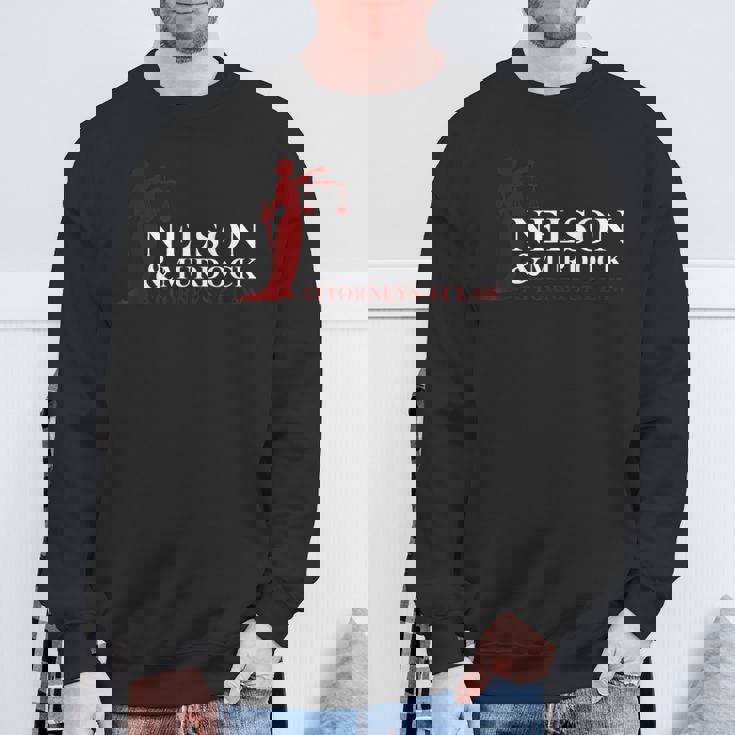 Nelson And Murdock 弁護士 法律 スウェットシャツ 高齢者への贈り物