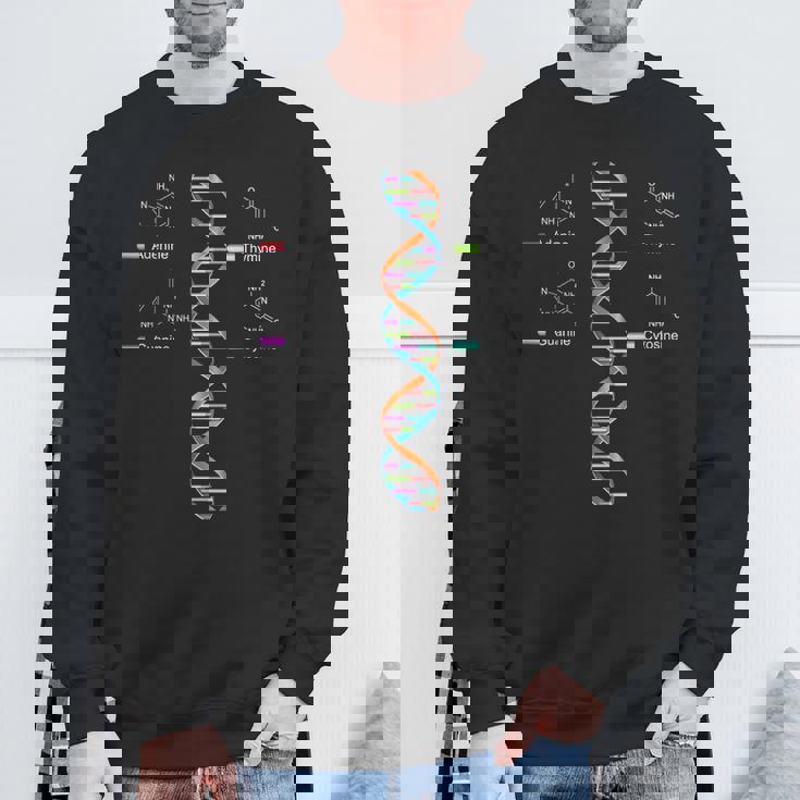 Nerdy Dna Helix 遺伝学 進化 生物学 科学教師 スウェットシャツ 高齢者への贈り物