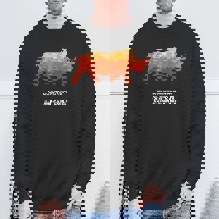 Ngorongoro タンザニア サファリ国立公園 ゲーム リザーブ サイ スウェットシャツ 高齢者への贈り物