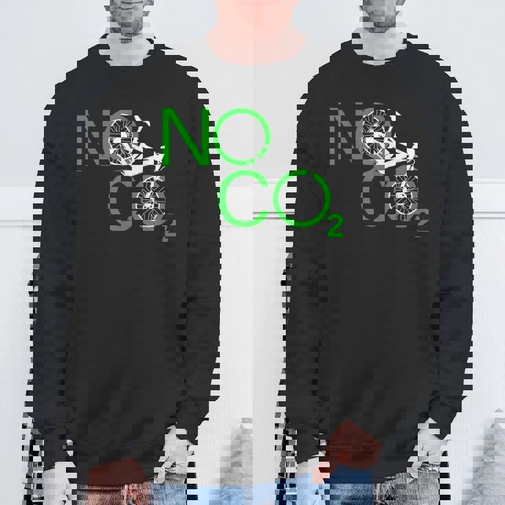 No Co2 サイクリング 気候変動対策 グリーンエネルギー Mtb スウェットシャツ 高齢者への贈り物
