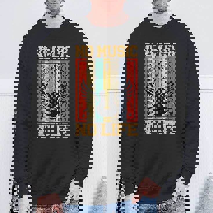No Music No Life 音符ミュージシャン スウェットシャツ 高齢者への贈り物