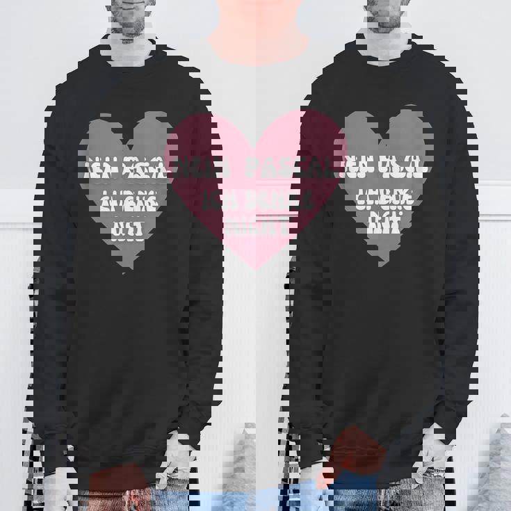 No Pascal I Think Not Heart Memes スウェットシャツ 高齢者への贈り物