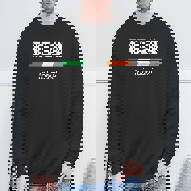 Nolan Irish Family Name 聖パトリックデー アイルランド国旗 スウェットシャツ 高齢者への贈り物