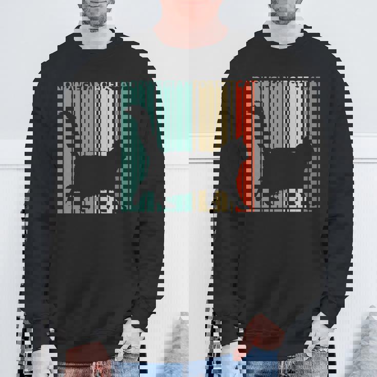 Norwegian Forest Cat ノルウェージャンフォレストキャット 長袖tシャツ スウェットシャツ 高齢者への贈り物