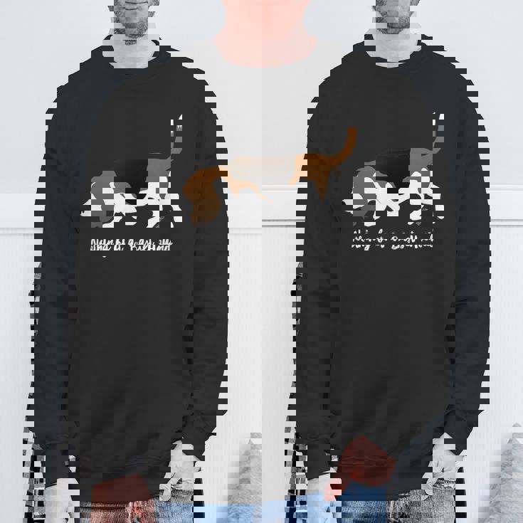 Nothing But A Basset Hound Dog Love For The Basset Baritone スウェットシャツ 高齢者への贈り物