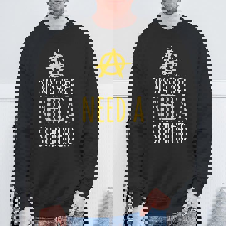 Onlyheep Need Ahepherd Anarchist シンボル アナキズムミーム スウェットシャツ 高齢者への贈り物