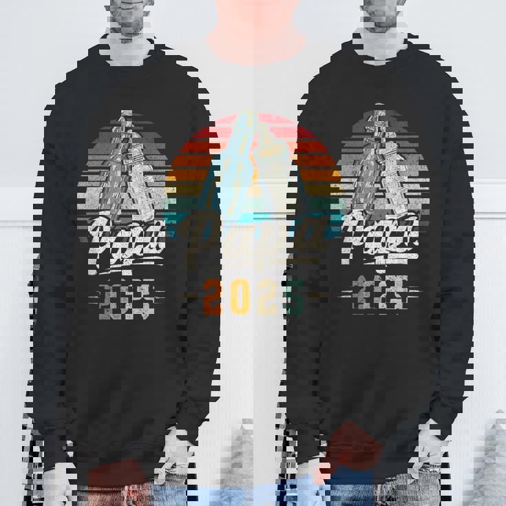 Papa 2025 年、新しいパパ、赤ちゃん発表 スウェットシャツ 高齢者への贈り物