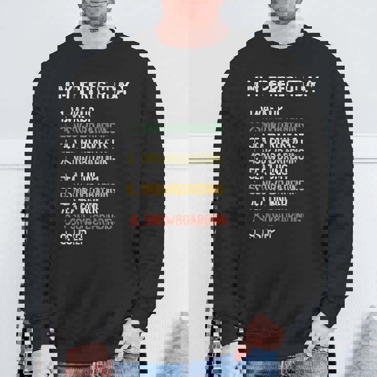 Perfect Day スノーボード シャツ メンズ ボーイズ ティーン スノボ スウェットシャツ 高齢者への贈り物