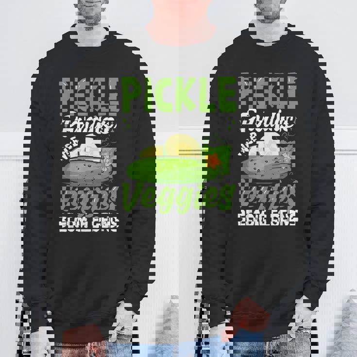 Pickle Paradiese Wherveggie For Pickle Paradiese ピクルスギフトとキュウリ用 スウェットシャツ 高齢者への贈り物