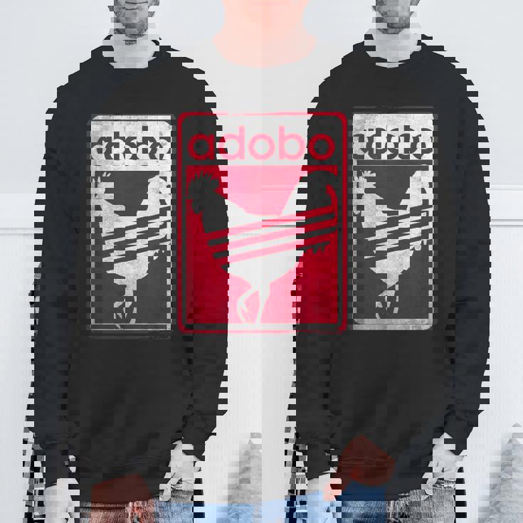 Pinoy シャツ ダメージ加工 チキン Adobo フィリピンシャツ スウェットシャツ 高齢者への贈り物