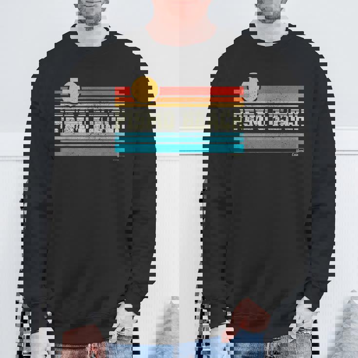 Pismo Beach ピズモビーチ カリフォルニア レトロ サンセット サーフ トリップ ラブ サーフィン スウェットシャツ 高齢者への贈り物