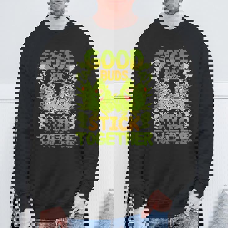 Pot Lovers マリファナ Good Budstick Together Cannabis Weed スウェットシャツ 高齢者への贈り物
