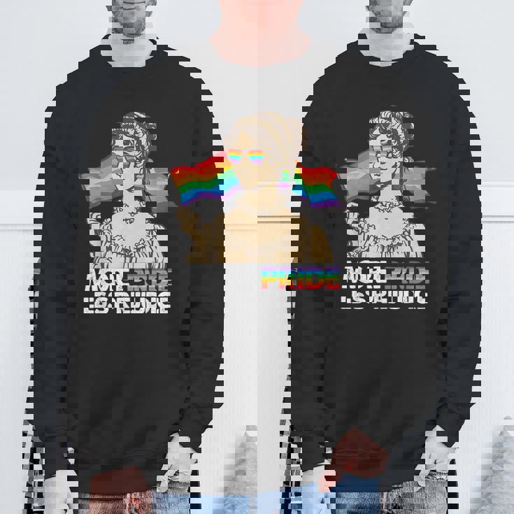More Pride Less Prejudice Pride Month Gay Lesbian Lgbtq Ally Sweatshirt Gifts for Old Men