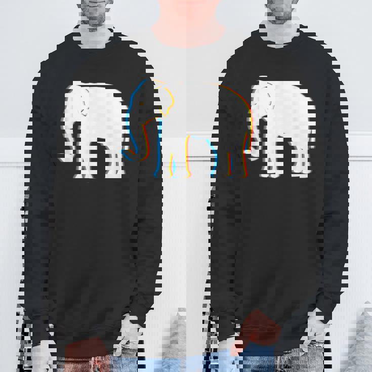 Psy Trance サイケデリックエレファントtシャツ スウェットシャツ 高齢者への贈り物