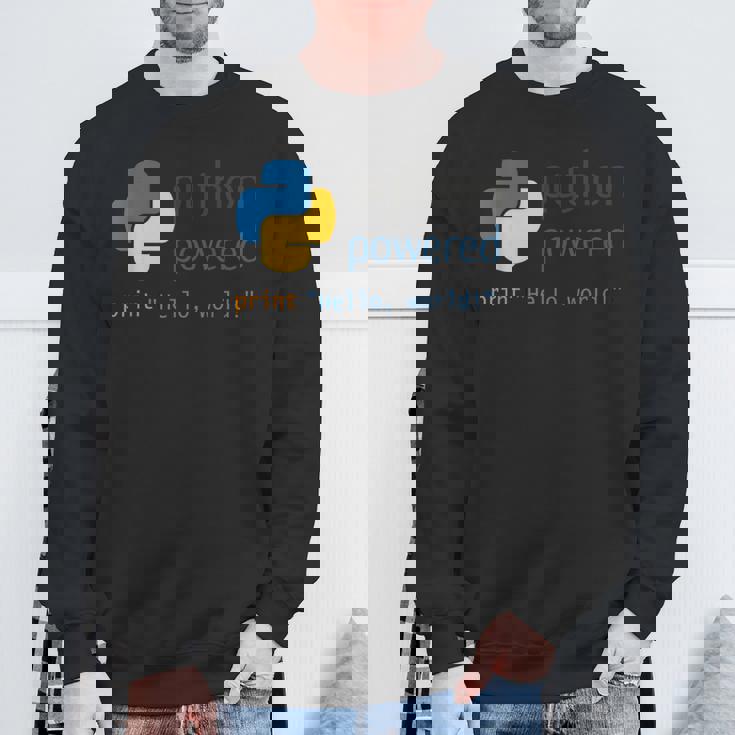 Pythonプログラマーティーコンピューター開発者 スウェットシャツ 高齢者への贈り物