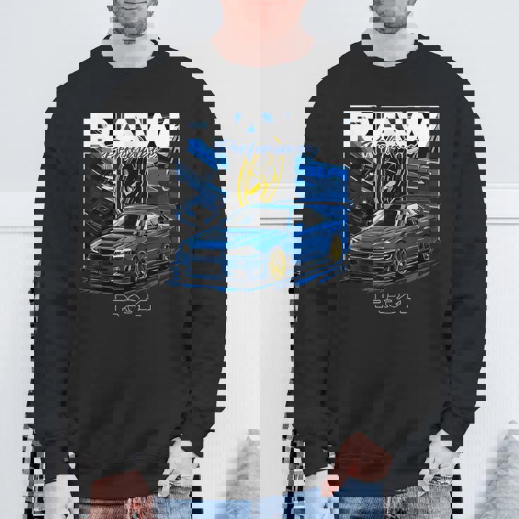 R34車 国産高性能車 ドリフトカー Gtr R34 スウェットシャツ 高齢者への贈り物