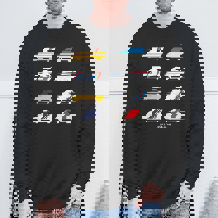 Rally Legends Group B クラシック ラリーカー デザイン スウェットシャツ 高齢者への贈り物