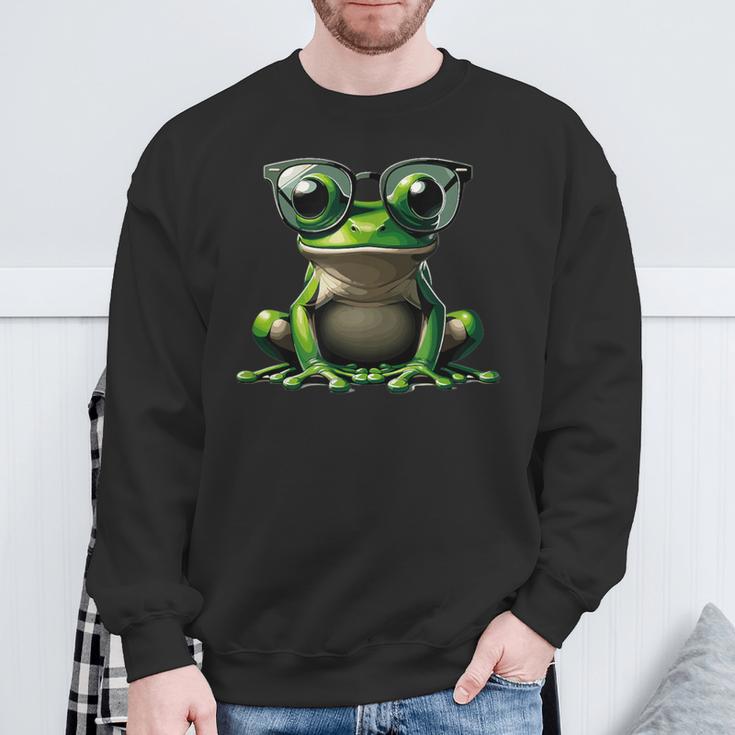 Ranaerde Con Gafas Deol Divertido Reptil Herpetología Amor Camisa de entrenamiento Regalos para ancianos