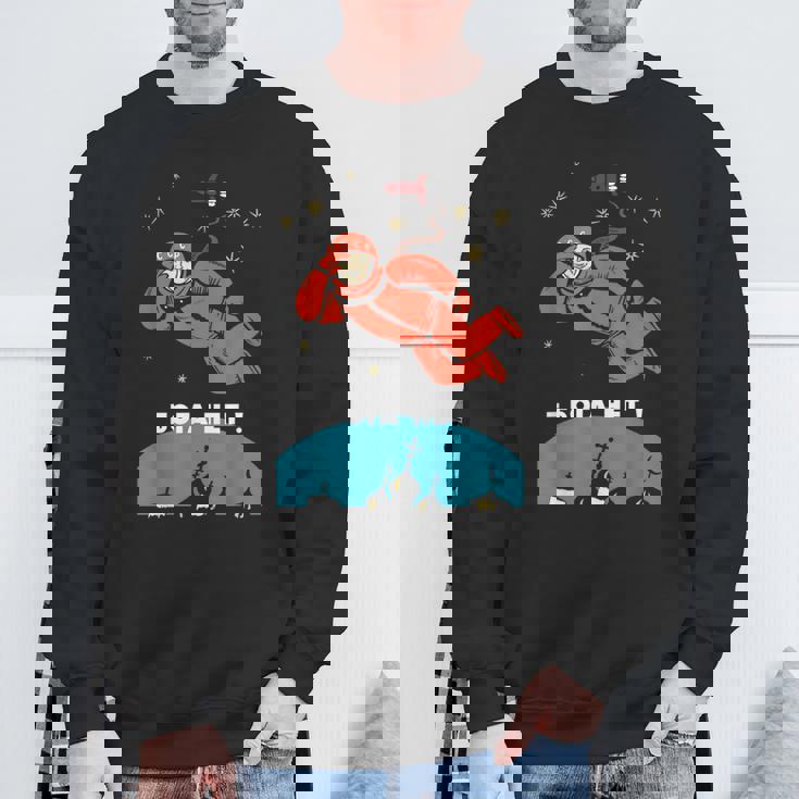 There's No God レトロ 無神論者 ユーリ ガガーリン スペース スウェットシャツ 高齢者への贈り物