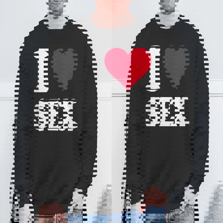 Red Heart I Loveex スウェットシャツ 高齢者への贈り物