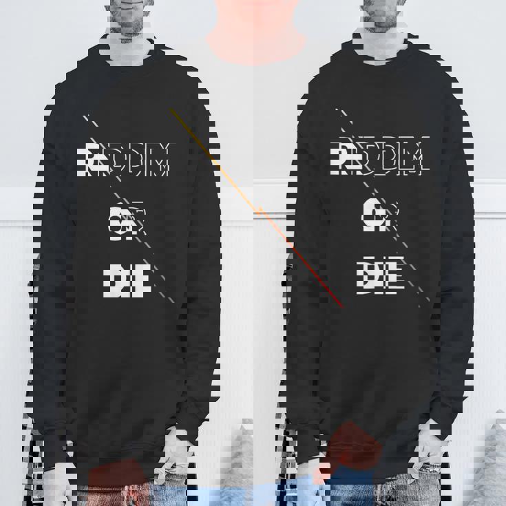 Riddim Or Die ダブステップギフト スウェットシャツ 高齢者への贈り物