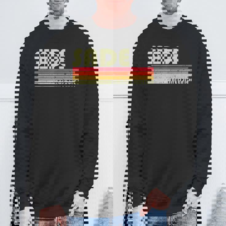 Sade 名前入り レトロヴィンテージ 80年代 90年代 誕生日 スウェットシャツ 高齢者への贈り物