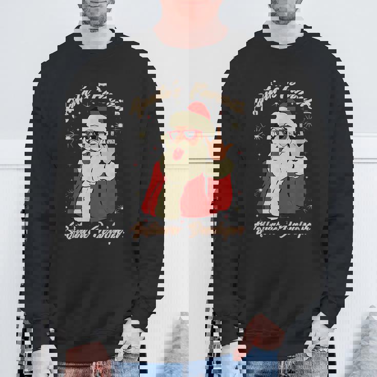 Santa's Favorite ソフトウェア開発者 面白いクリスマスサンタ スウェットシャツ 高齢者への贈り物